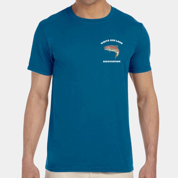 WALA trout, white lettering T Shirt Softstyle   Thumbnail