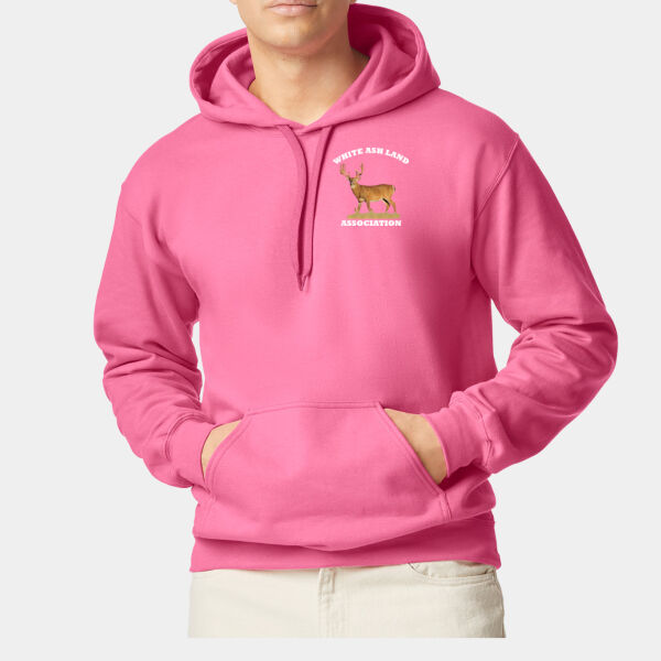 WALA Deer with white lettering, softstyle hoodie         Thumbnail
