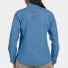 Ladies' Long-Sleeve Denim Shirt Thumbnail